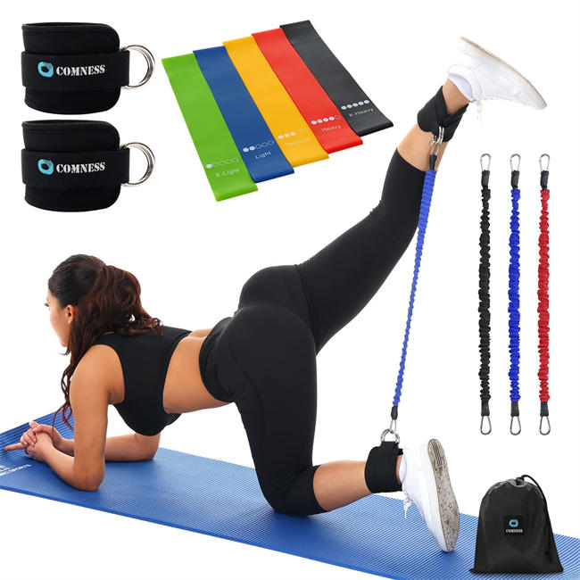 Ankle Resistance Bands with Cuffs. Leg/Bbooty Resistance Bands for Working Out, Kickbacks, and Glute Exercises. Our Ankle Strap Can Be Used Separately for Connection to The Cable Machine.